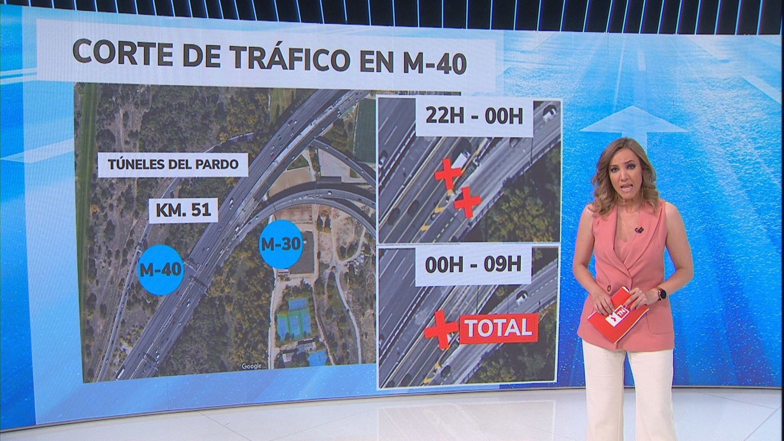 Corte en la M-40