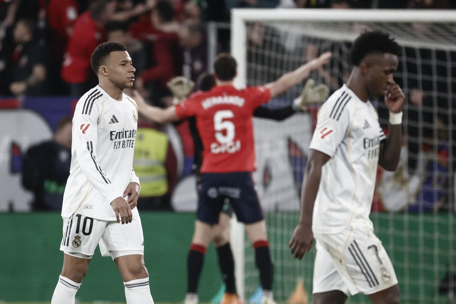 Mbappé y Vinicius ante el Osasuna