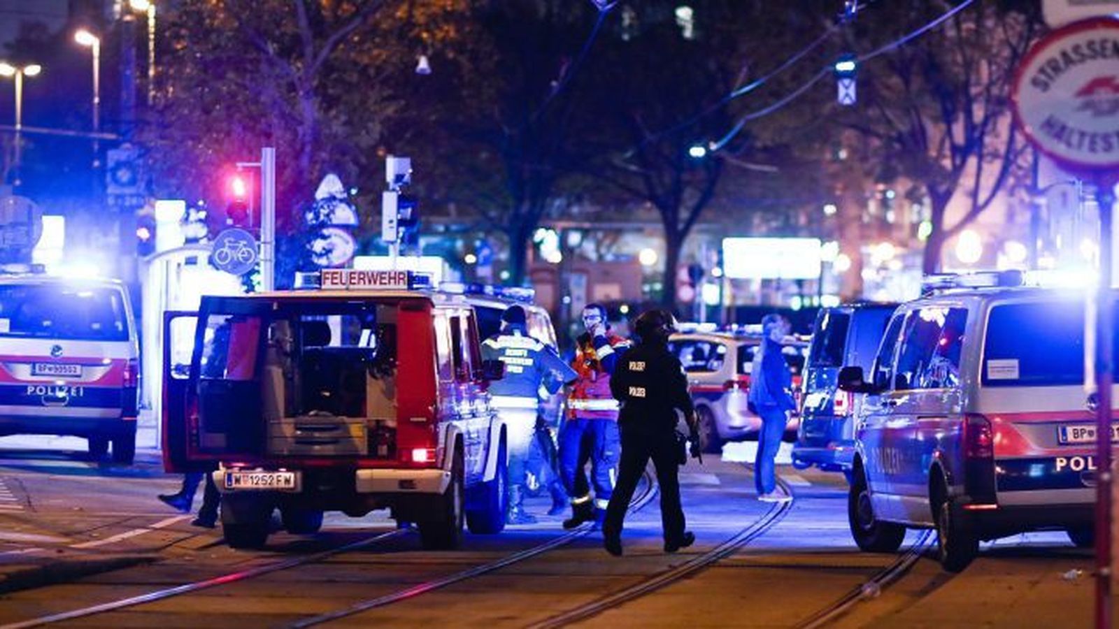 Zona del centro de Viena donde se han producido los atentados terroristas