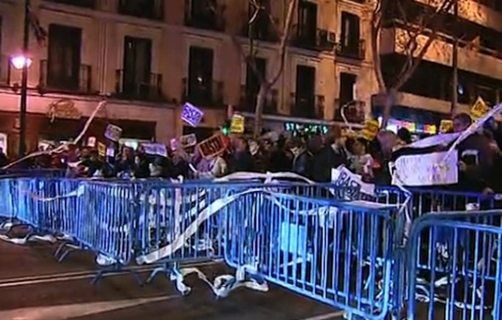 Protestas en las sedes del PP