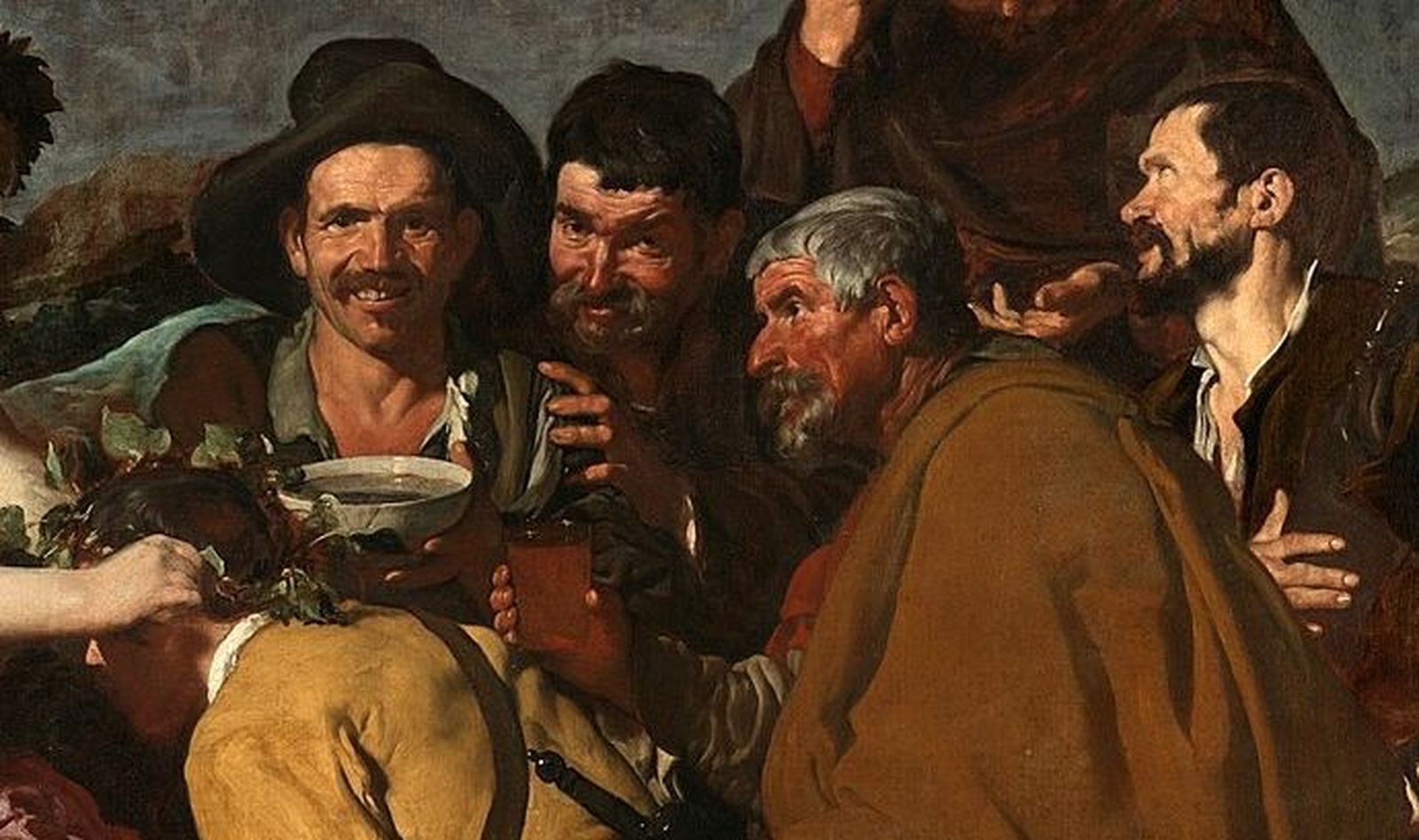 Fragmento de 'El triunfo de Baco' o 'Los borrachos', de Velázquez