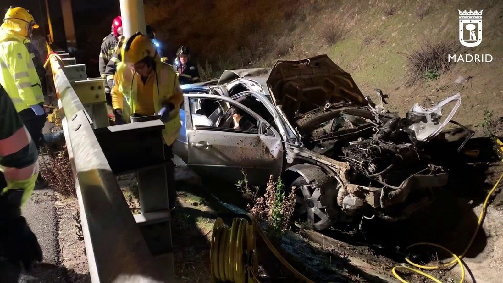 Accidente mortal en la M-50: tres jóvenes fallecidos y uno gravemente herido