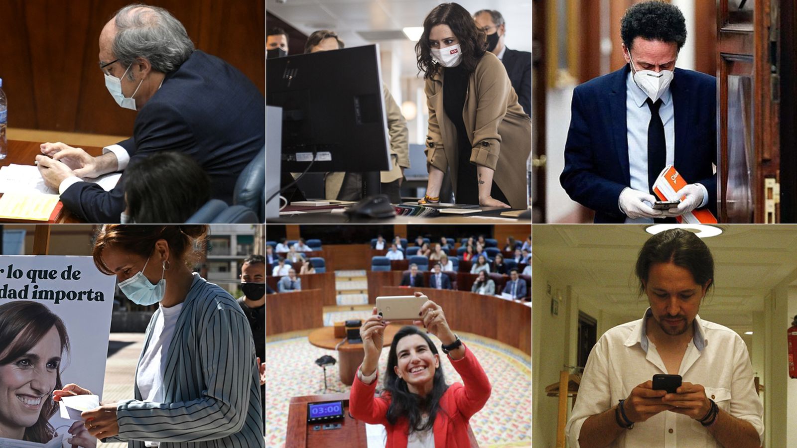 Los candidatos en las elecciones de Madrid, 'reyes' de Twitter