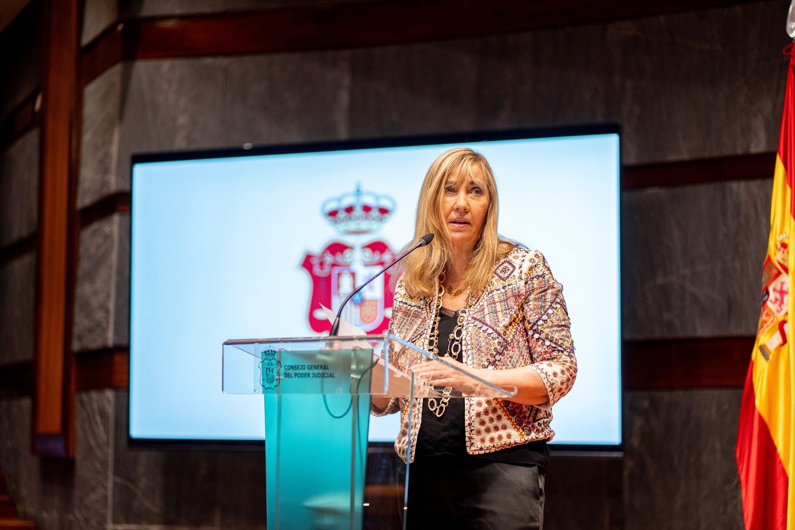 La presidenta del Tribunal Supremo y del Consejo General del Poder Judicial, Isabel Perelló
