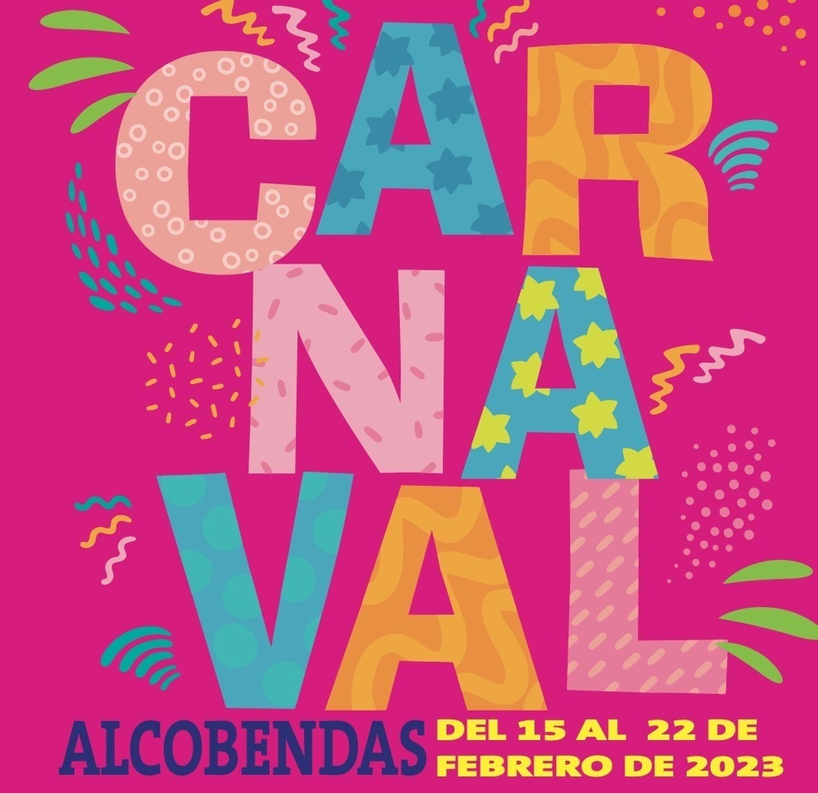 Cartel anunciador del Carnaval de Alcobendas 2023