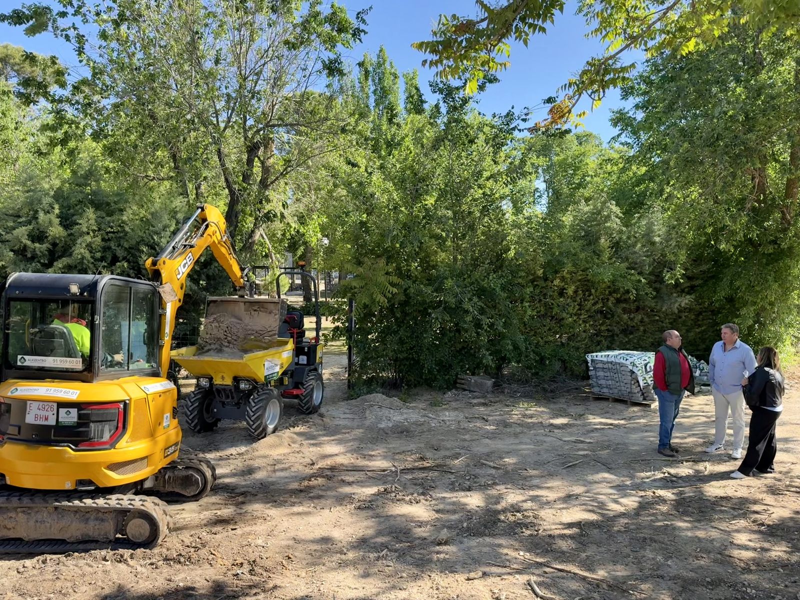 Trabajos en el Parque del Príncipe de Pozuelo del Rey