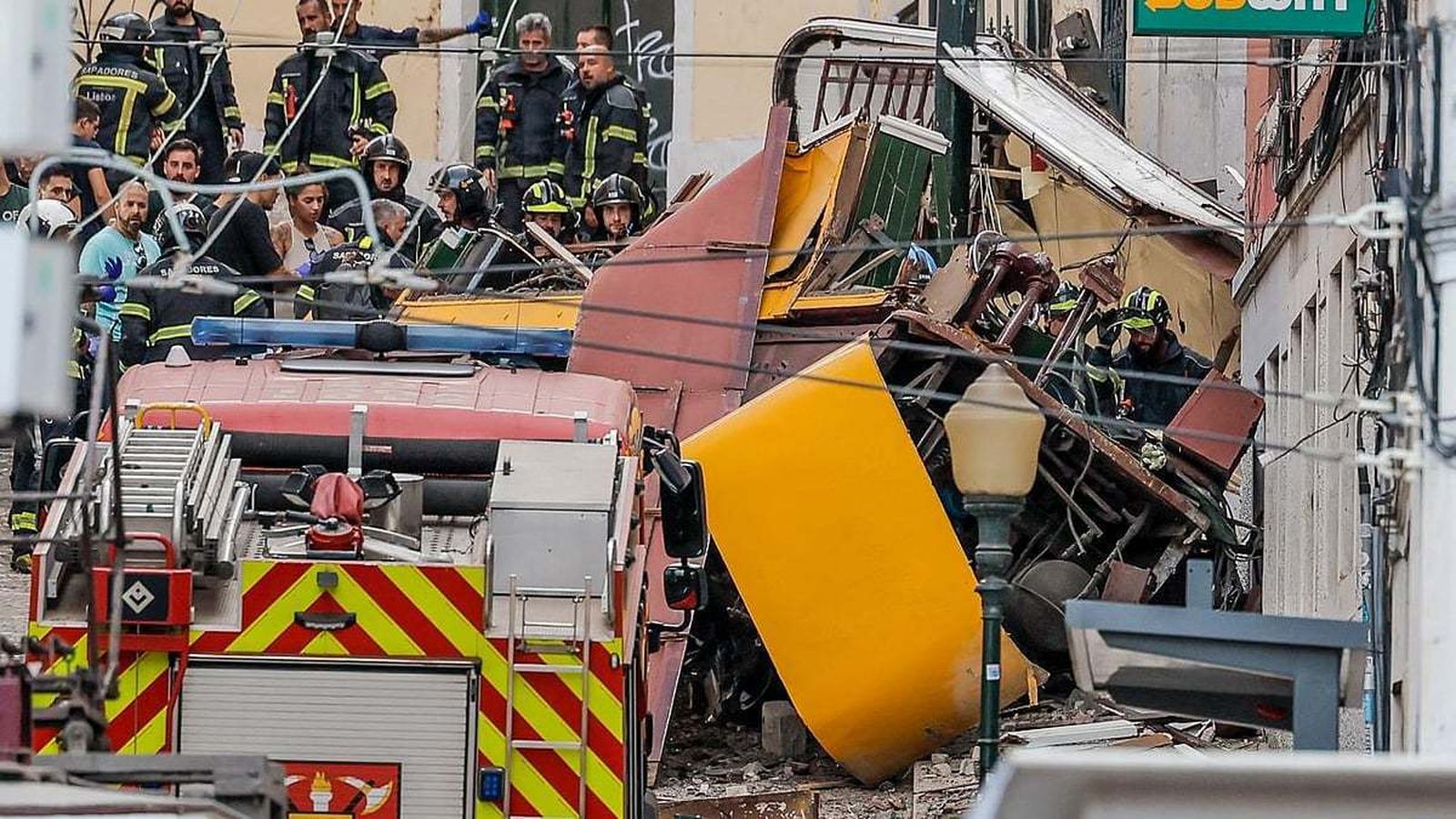 Accidente de un funicular en Lisboa