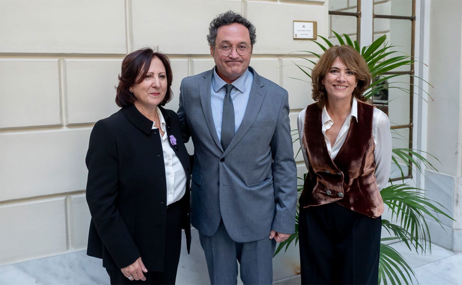 Teresa Peramato, Álvaro  García Ortiz y Dolores Delgado, tras el relevo en la Fiscalía General del Estado