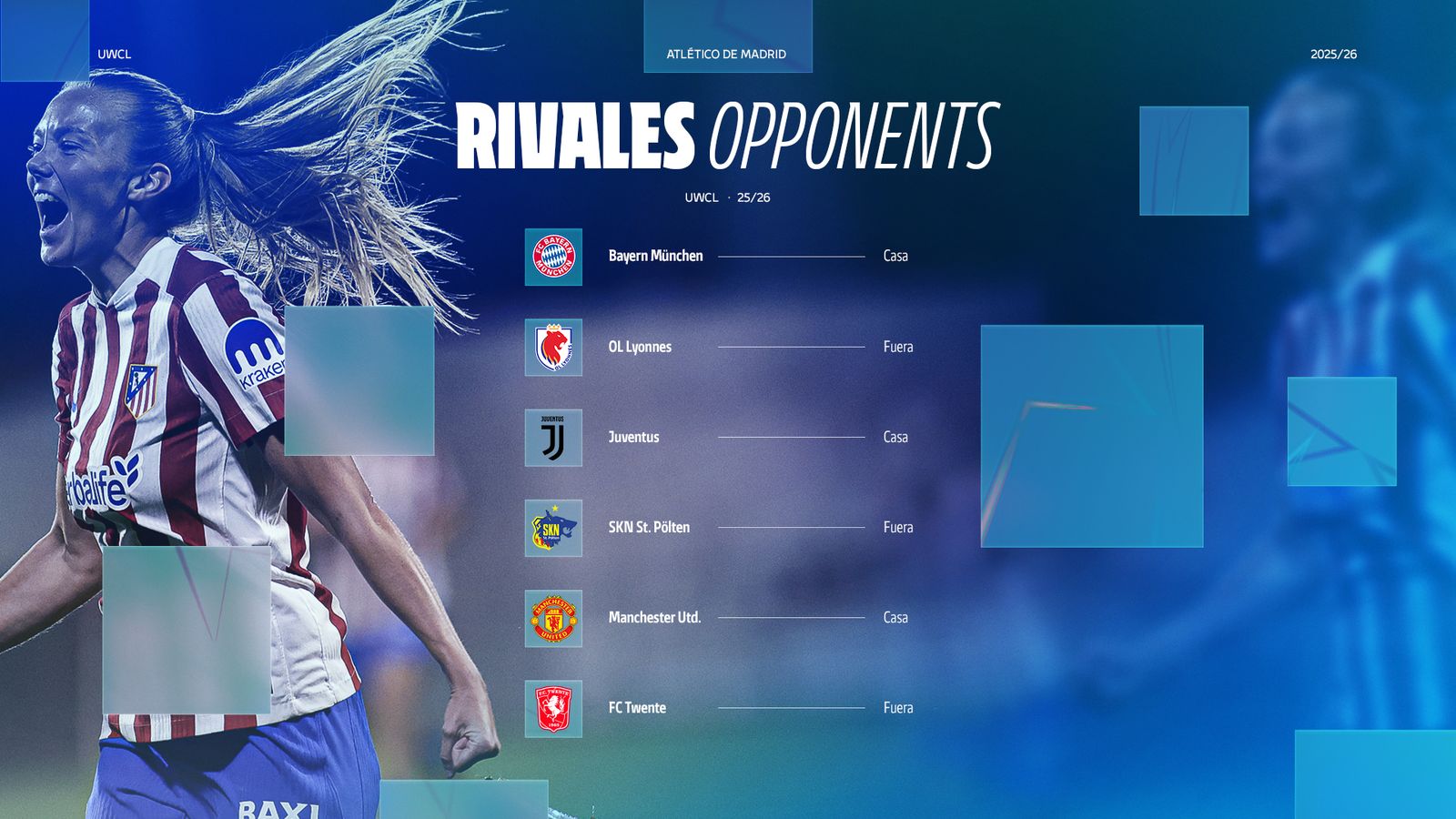 Rivales del Atlético