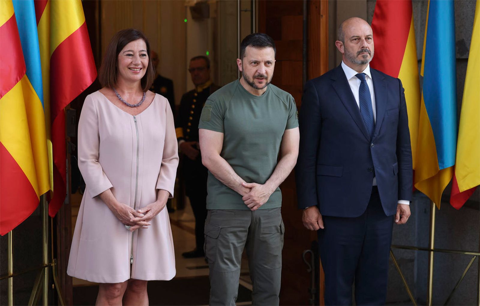 Zelenski visita el Congreso de la mano de Armengol y Rollán