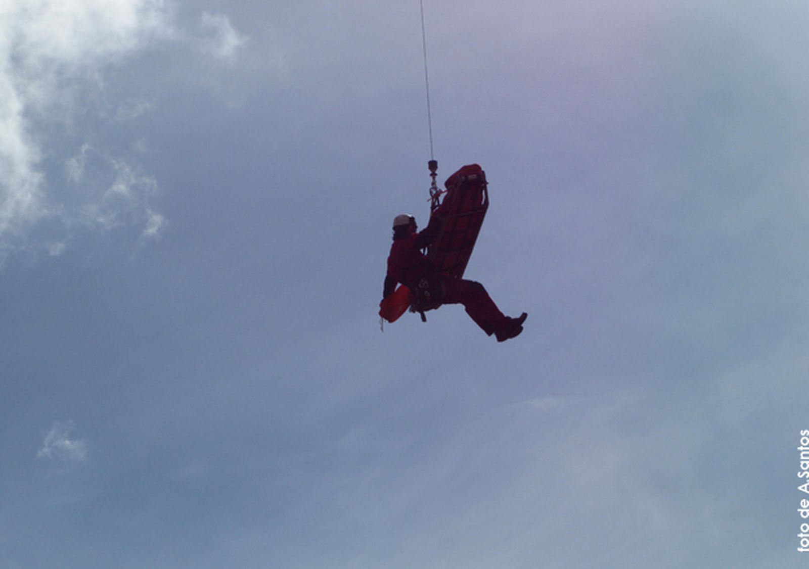 El GERA en acción desde el helicóptero
