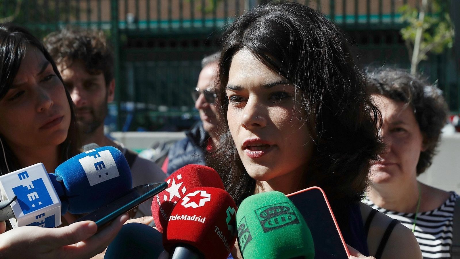 Isa Serra en declaraciones a la prensa