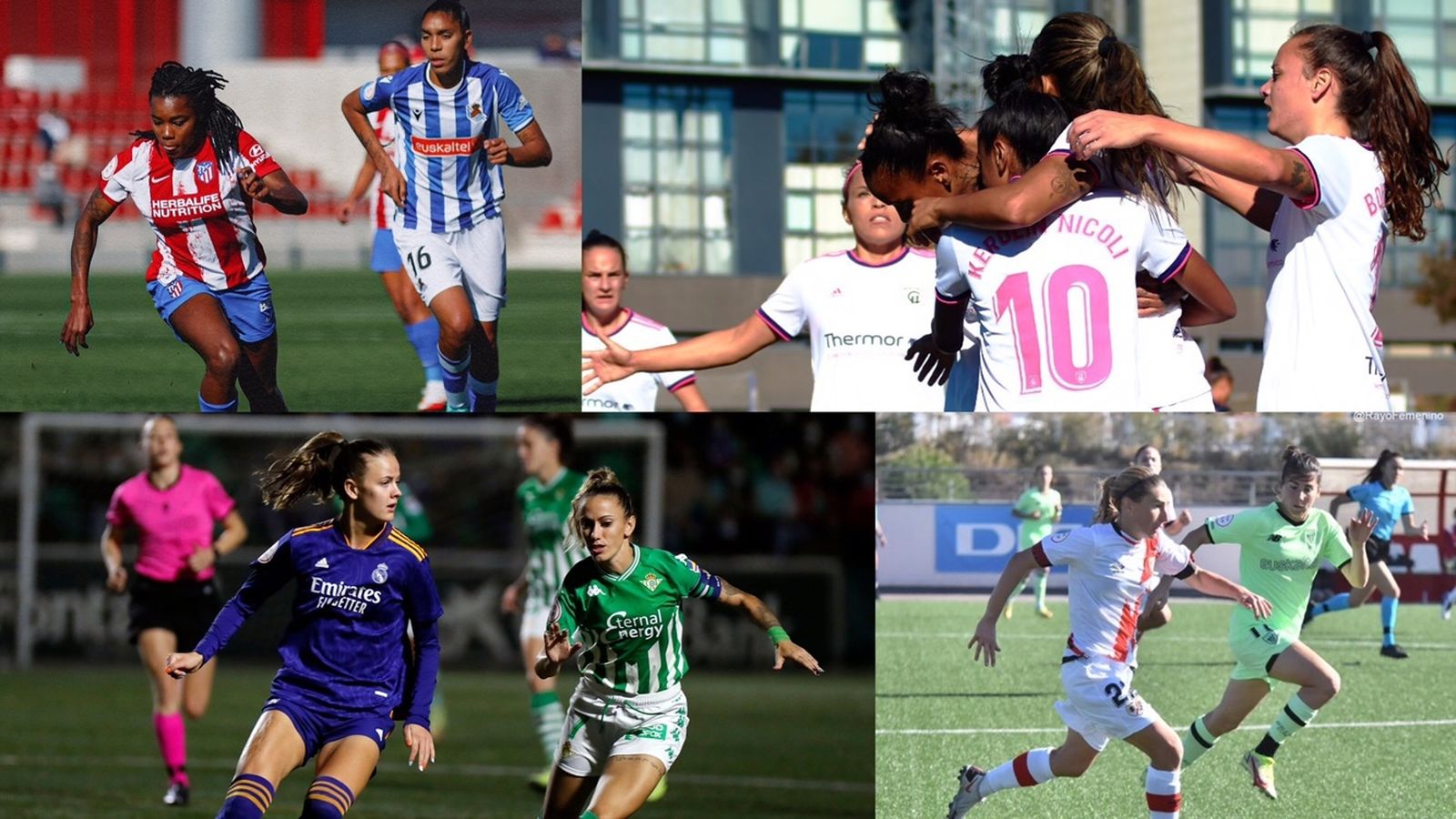 Real Madrid y Madrid CFF, Atleti y Rayo