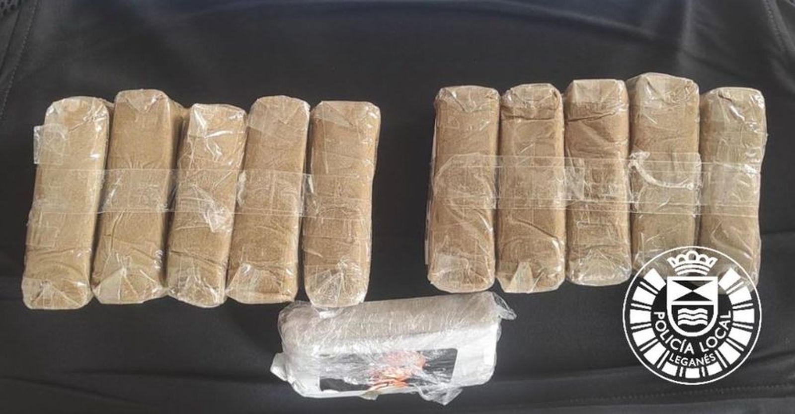 Hachís encontrado en un coche de Leganés