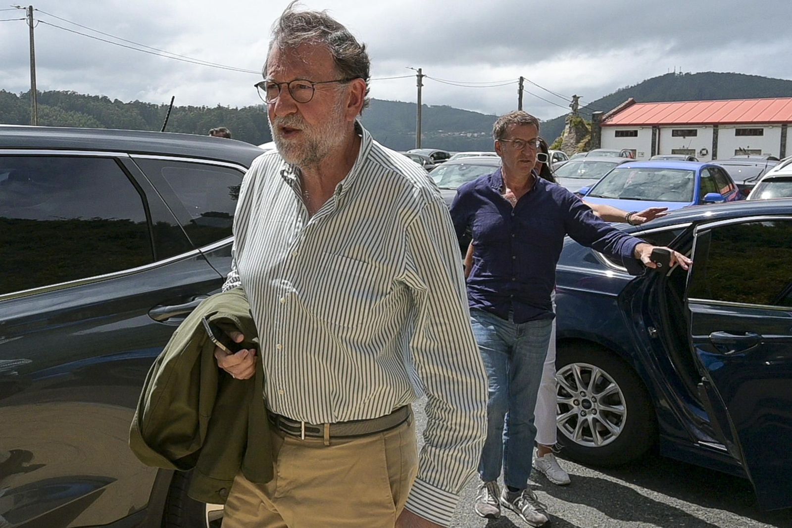 Rajoy y Feijoo, juntos en una comida en Cedeira