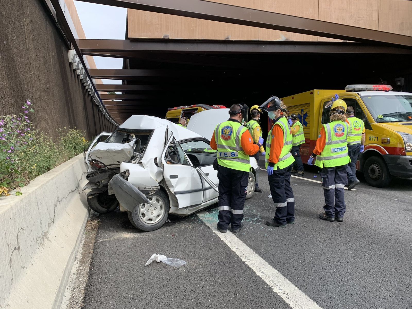 Accidente de tráfico en la M-40