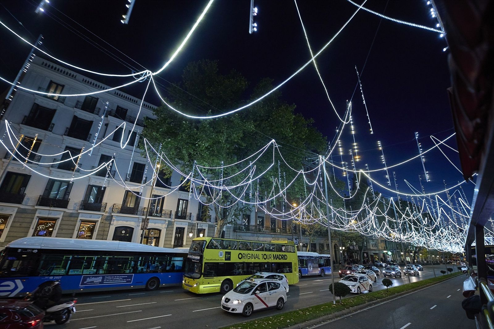 Madrid con el alumbrado navideño