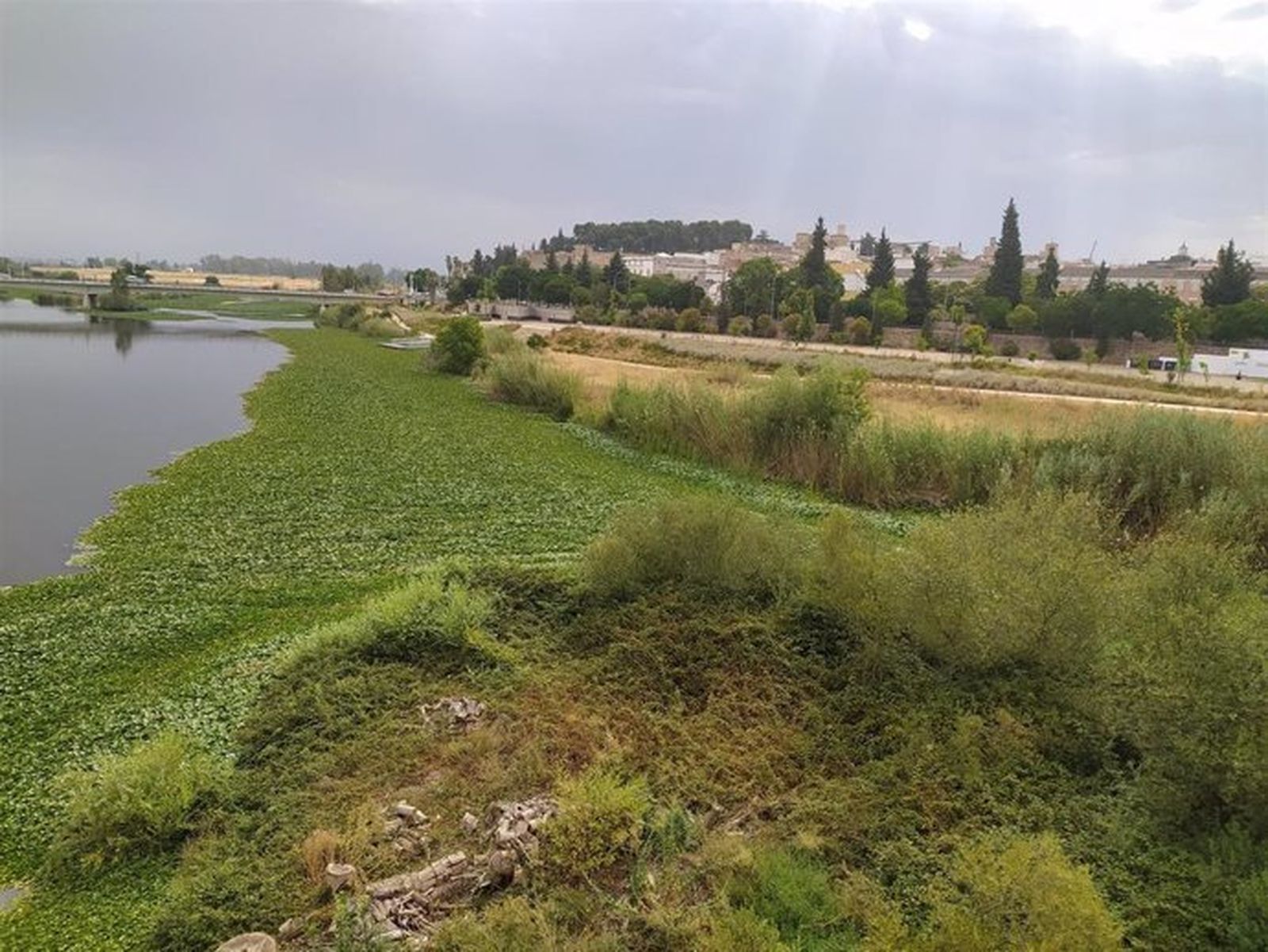 Río Guadiana a su paso por Badajoz