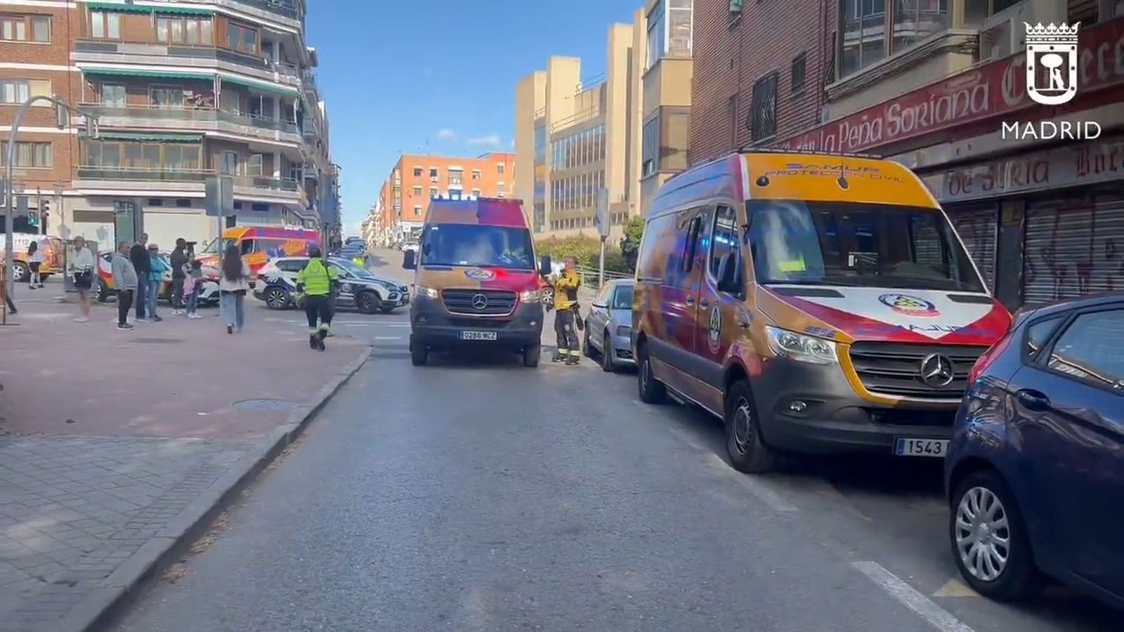 Niño atropellado en Usera