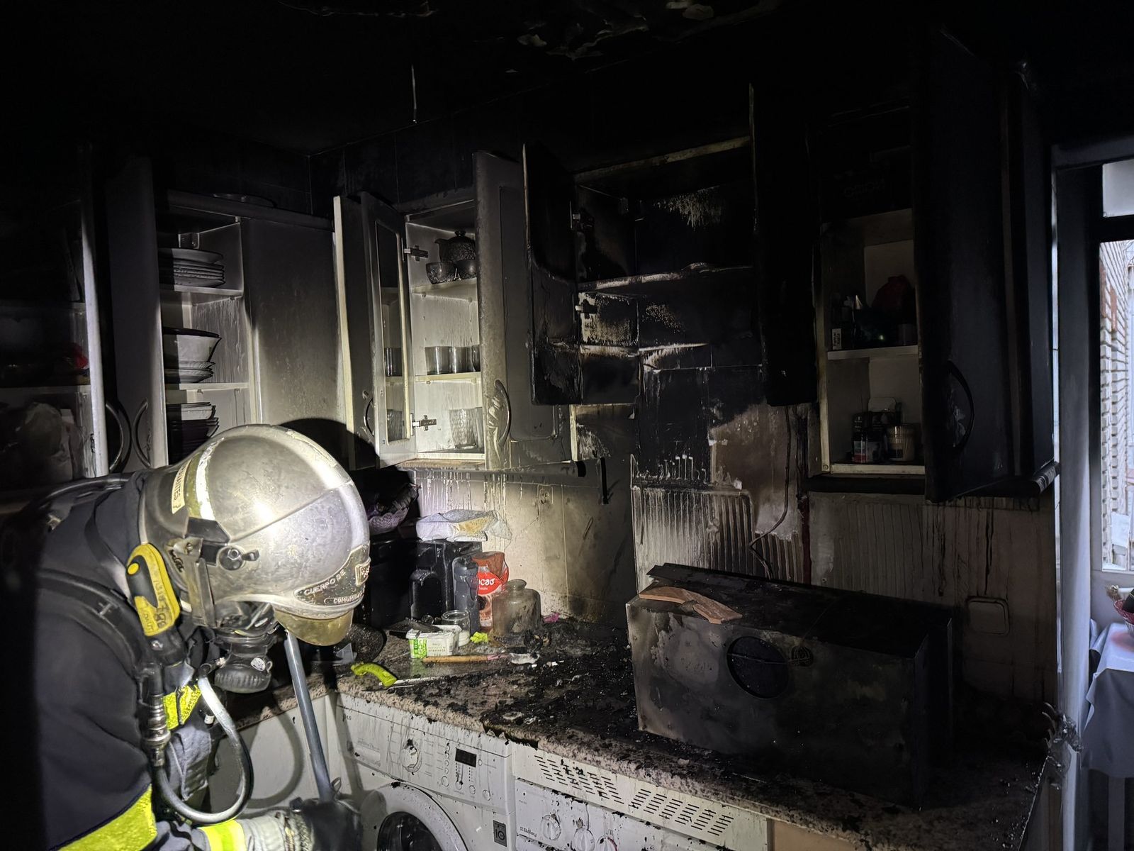 Incendio de una vivienda en Parla