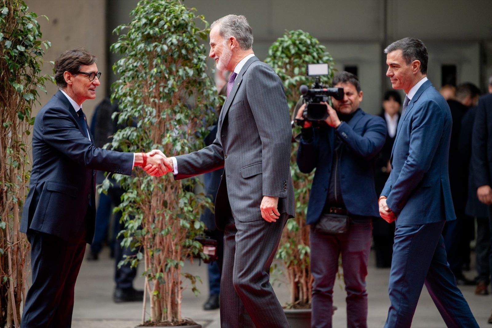 El rey, Sánchez e Illa inauguran el Mobile Congress de Barcelona
