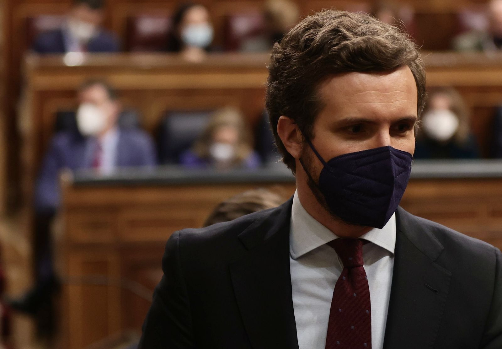 El líder del PP, Pablo Casado