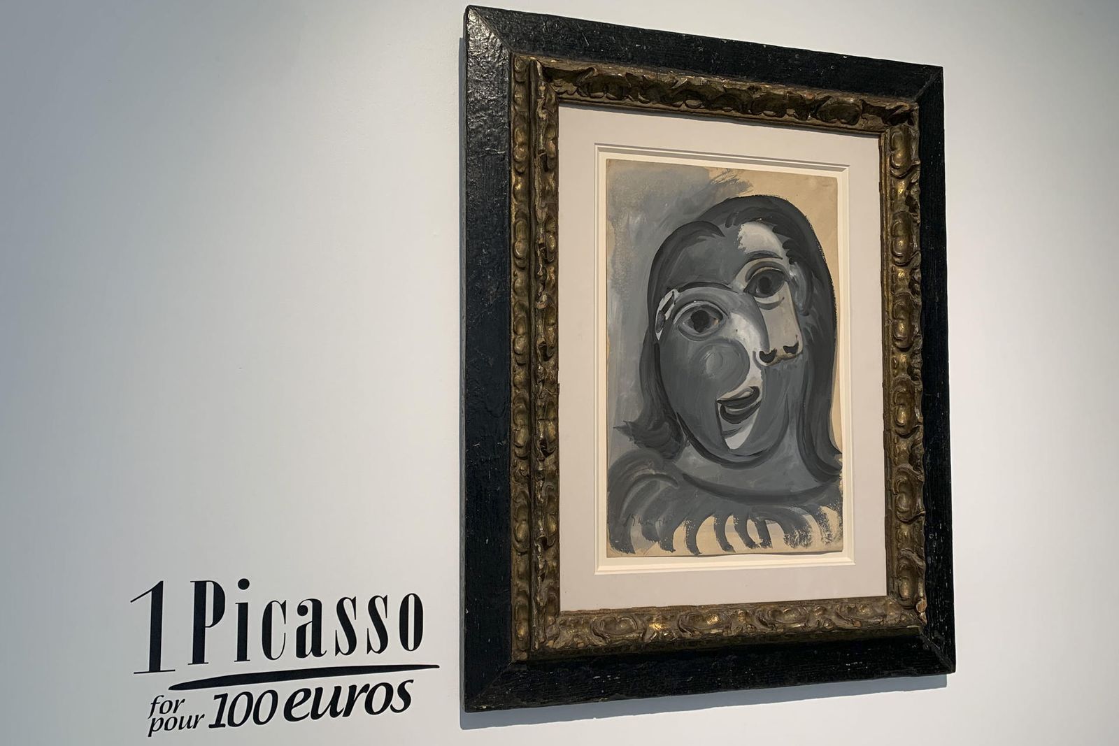Imagen de la obra de Pablo Picasso 'Tête de femme' (1941) rifada en París por 100 euros