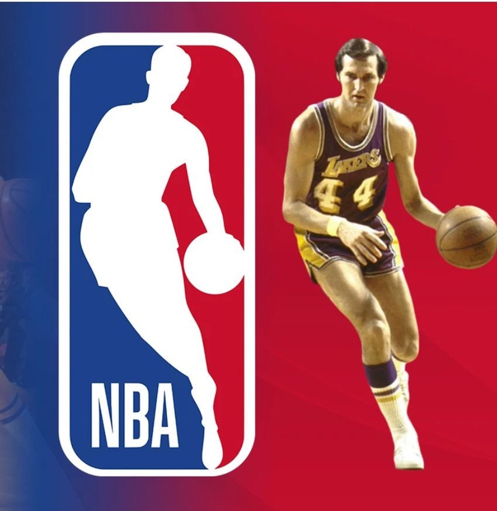 Jerry West y el logo de la NBA