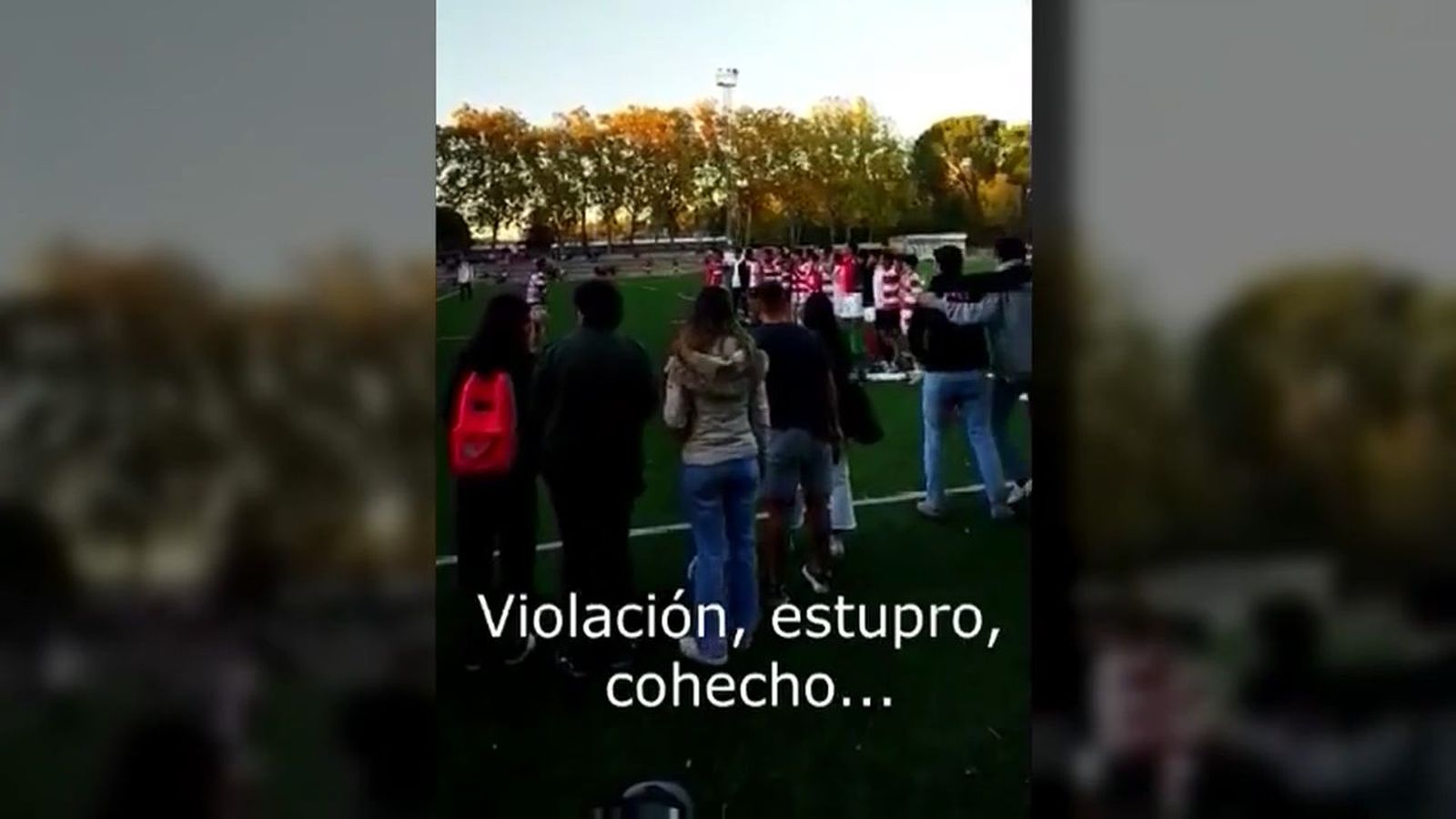 Cánticos machistas en un campo de rugby de la Complutense