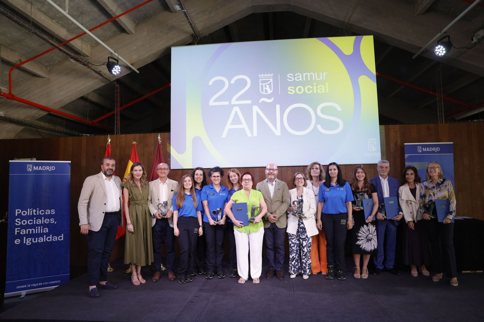 La capital homenajea a profesionales del SAMUR Social en su 22º aniversario