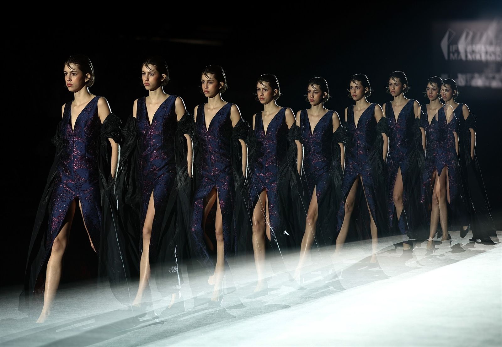 Una modelo en la MBFWM