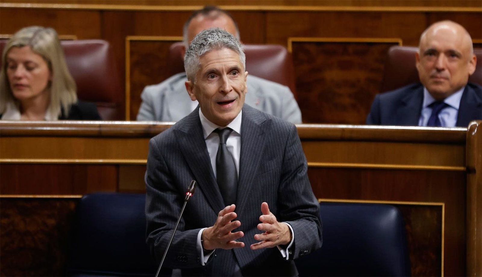 Marlaska niega ahora haber acusado de "nada" a Pérez de los Cobos