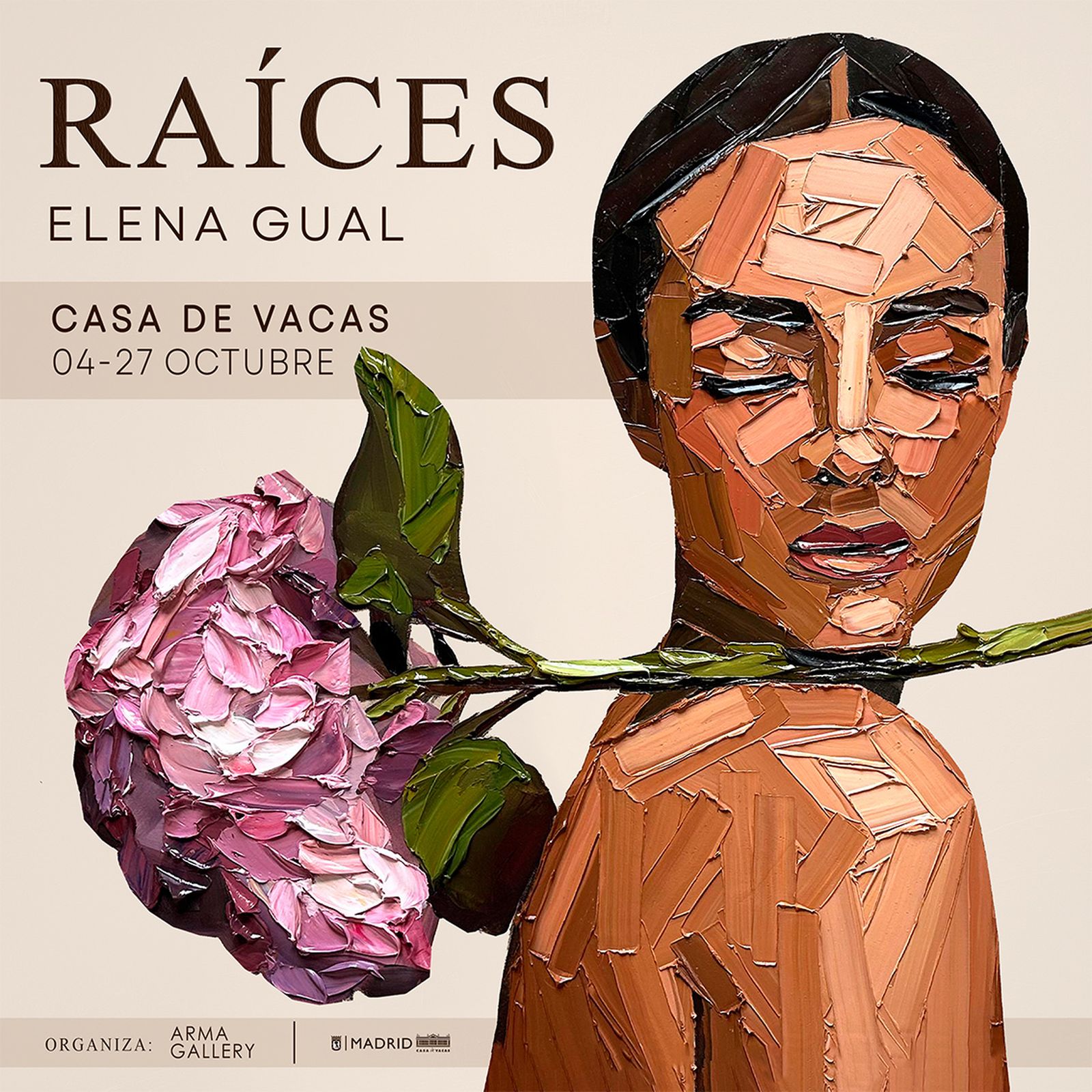 Cartel de la exposición "Raíces"