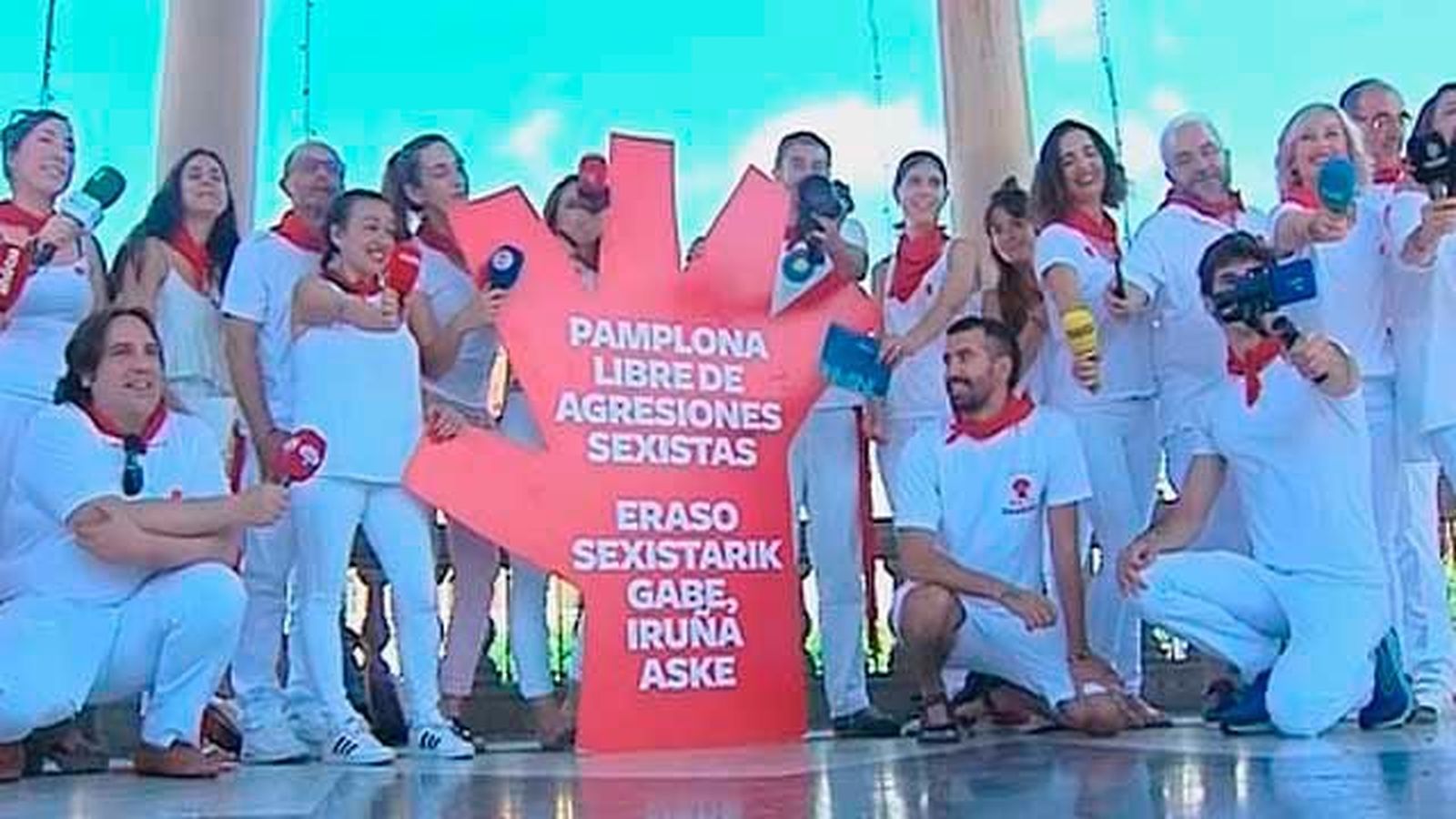 Feministas navarras contra las "injerencias oportunistas" y el boicot al Chupinazo
