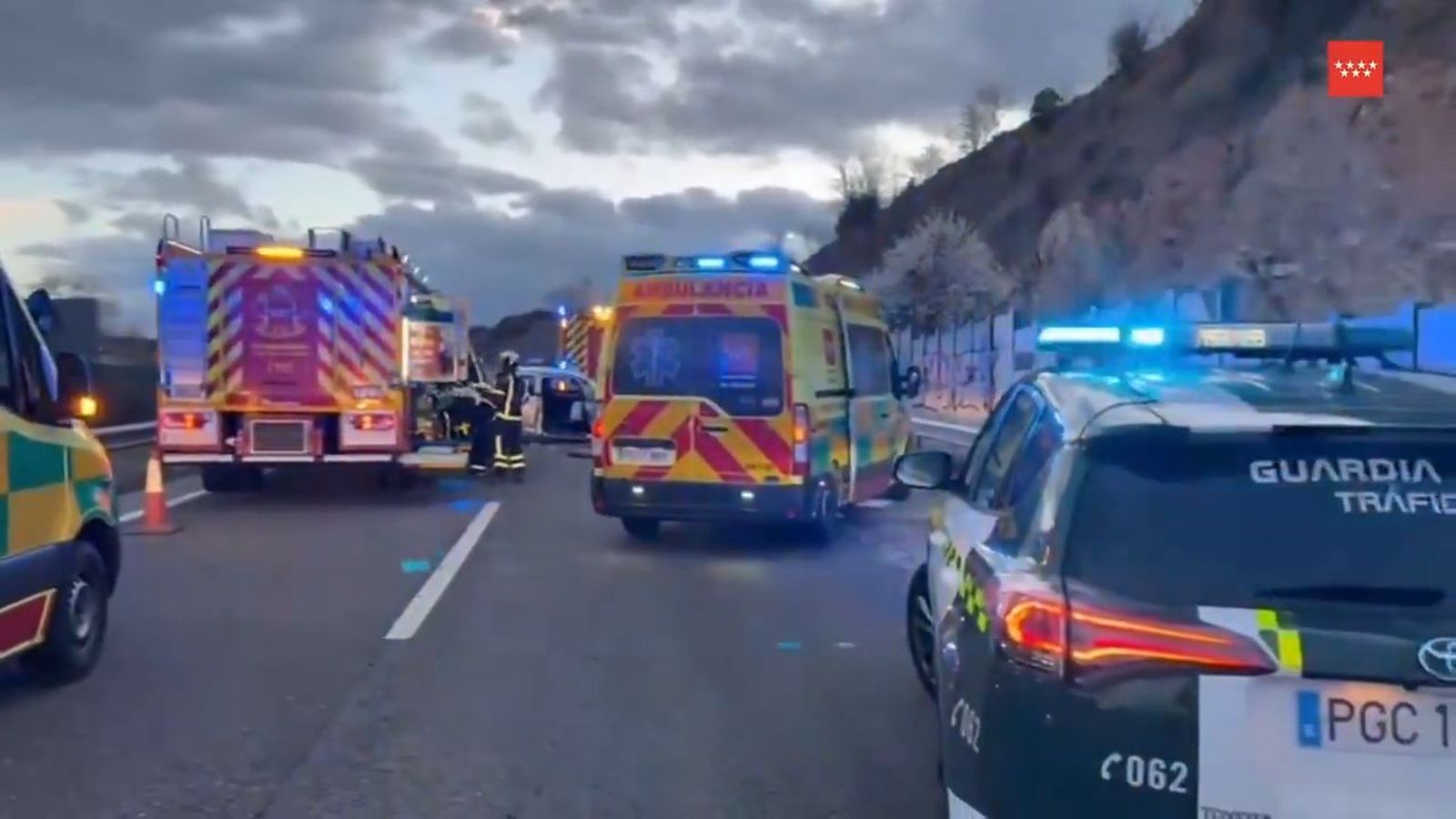 Accidente de tráfico en la A-1