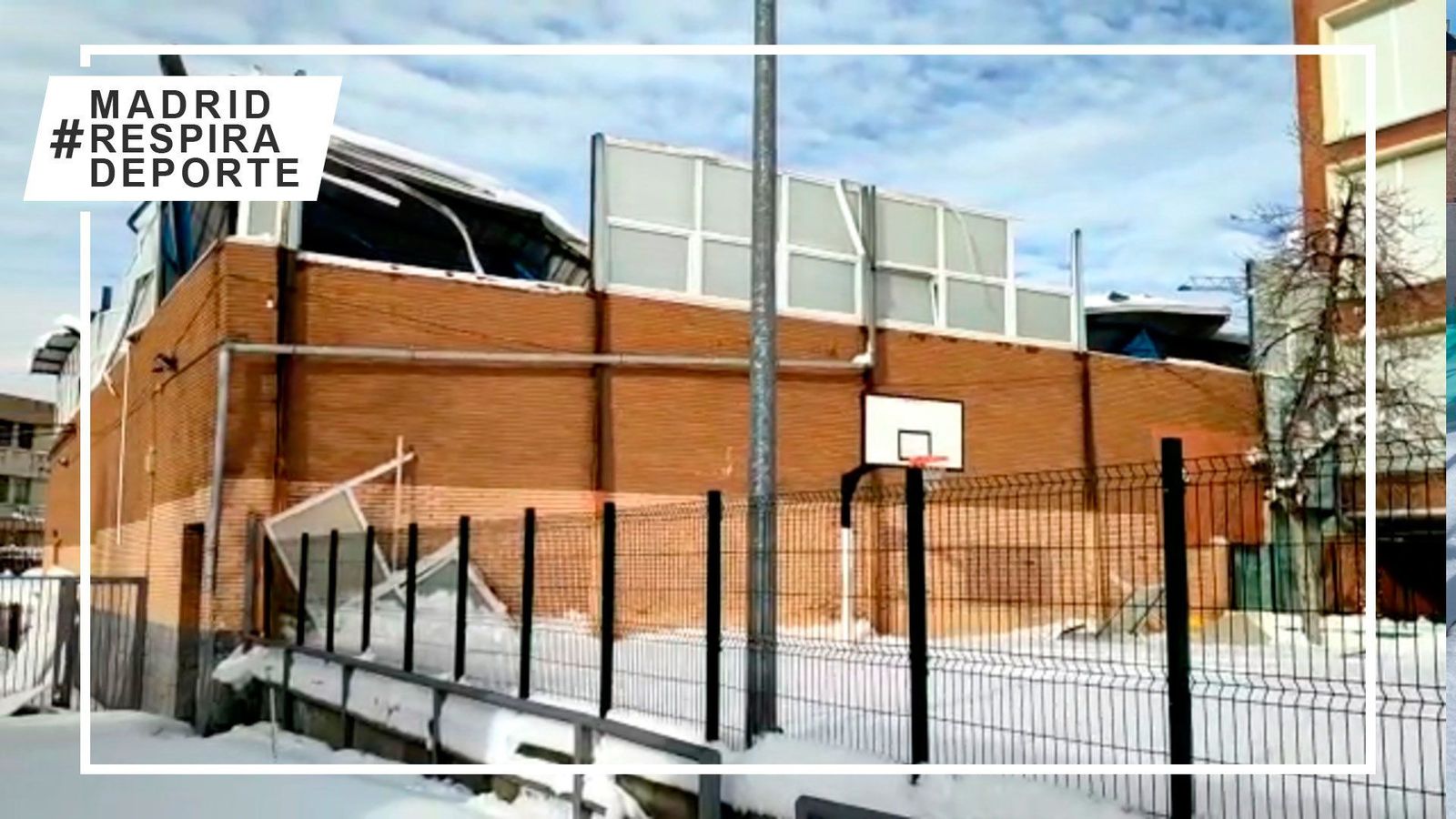 El temporal hunde la cancha de la cantera del Estudiantes conocida como 'La Nevera'