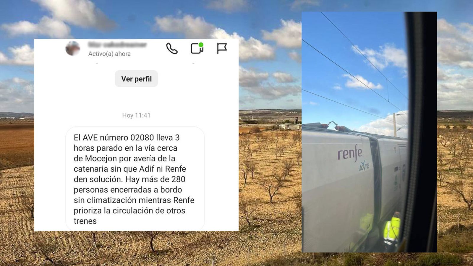 Casi 300 personas permanecen tres horas en su AVE Sevilla-Madrid por una incidencia técnica