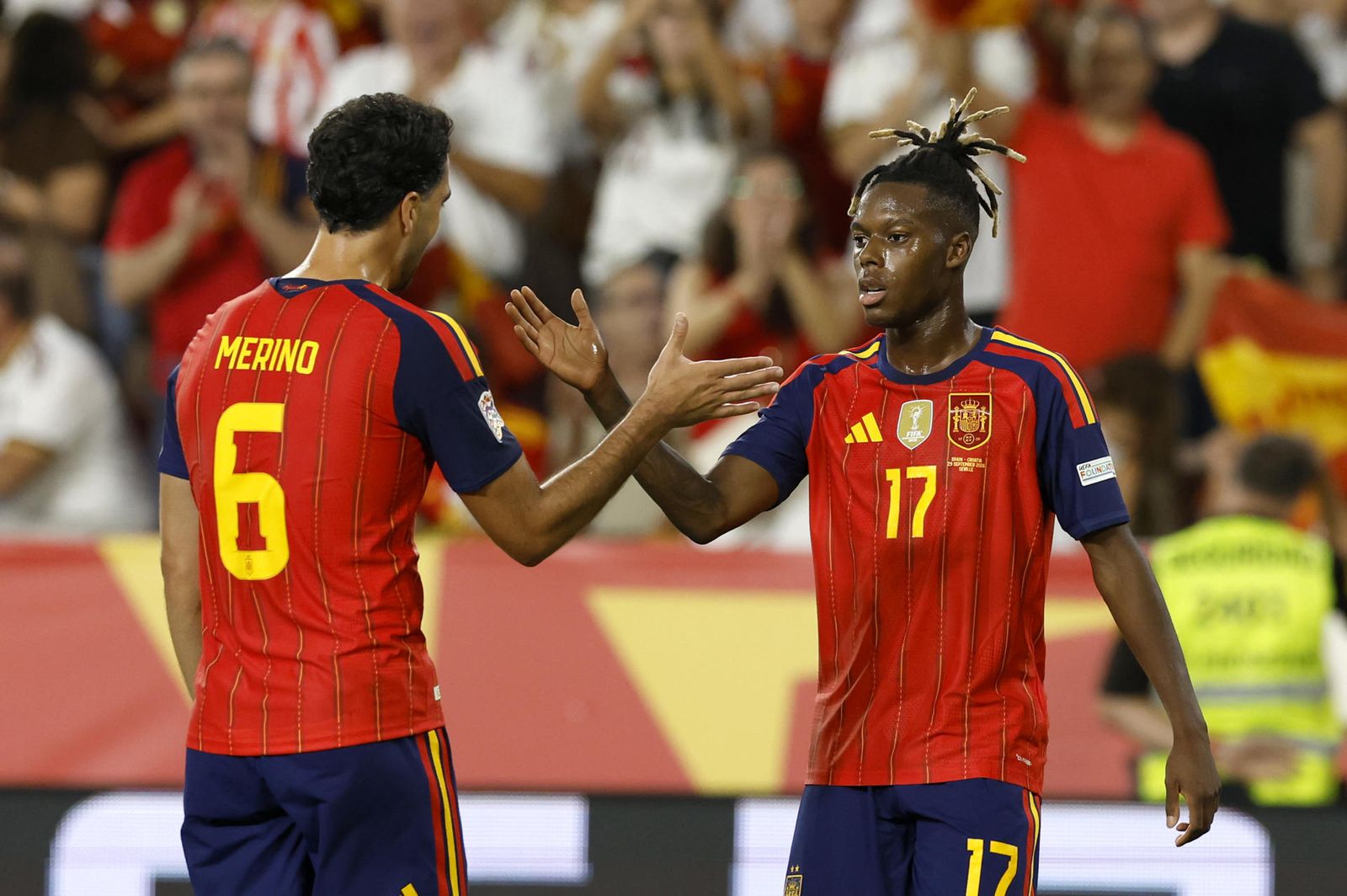 Merino y Nico Williams