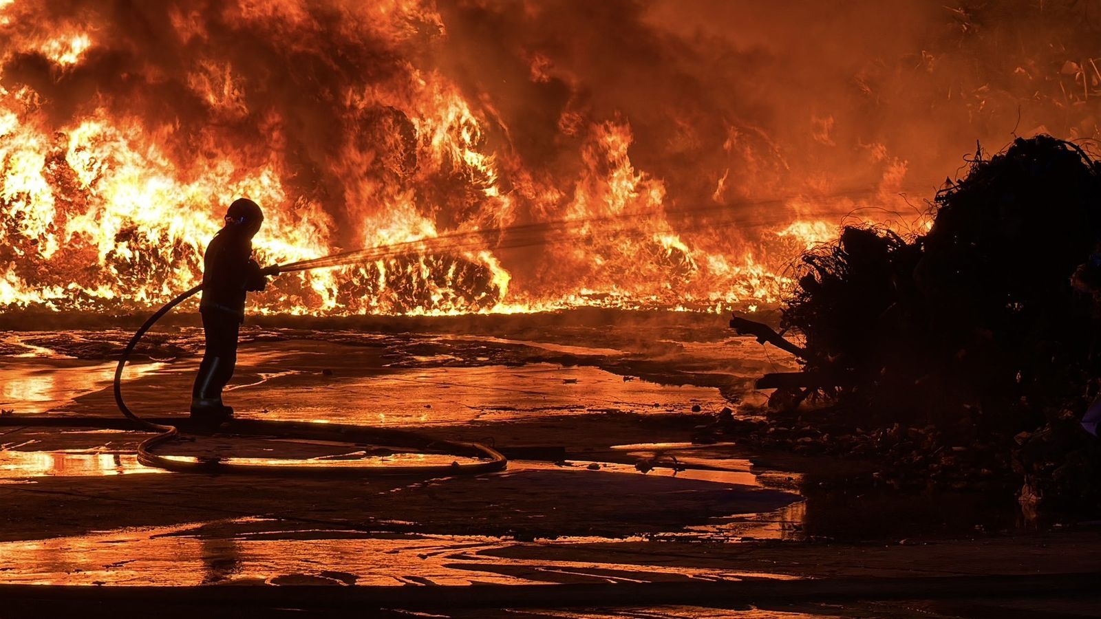 Incendio en Arganda