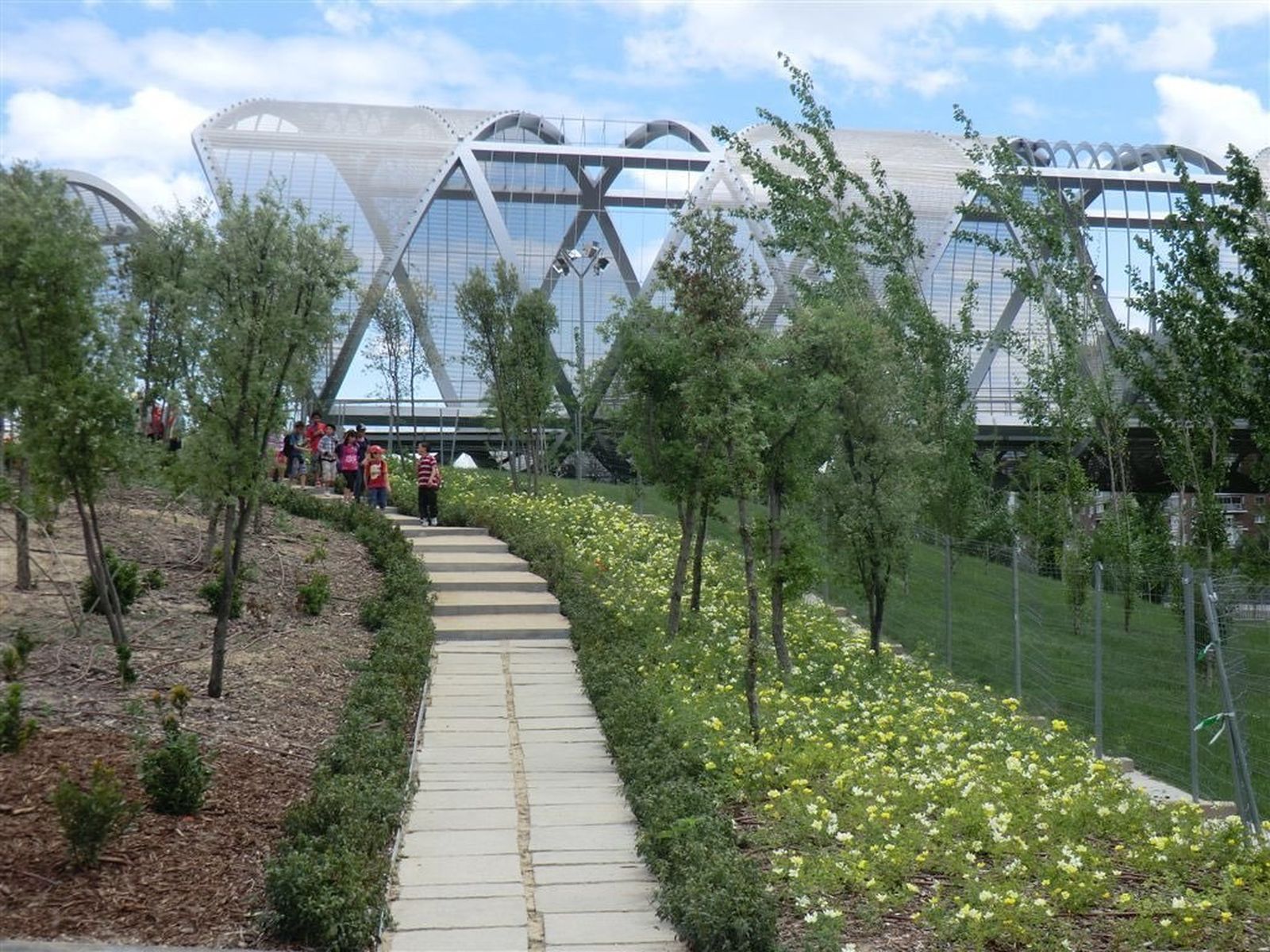 Zona verde de Madrid Río