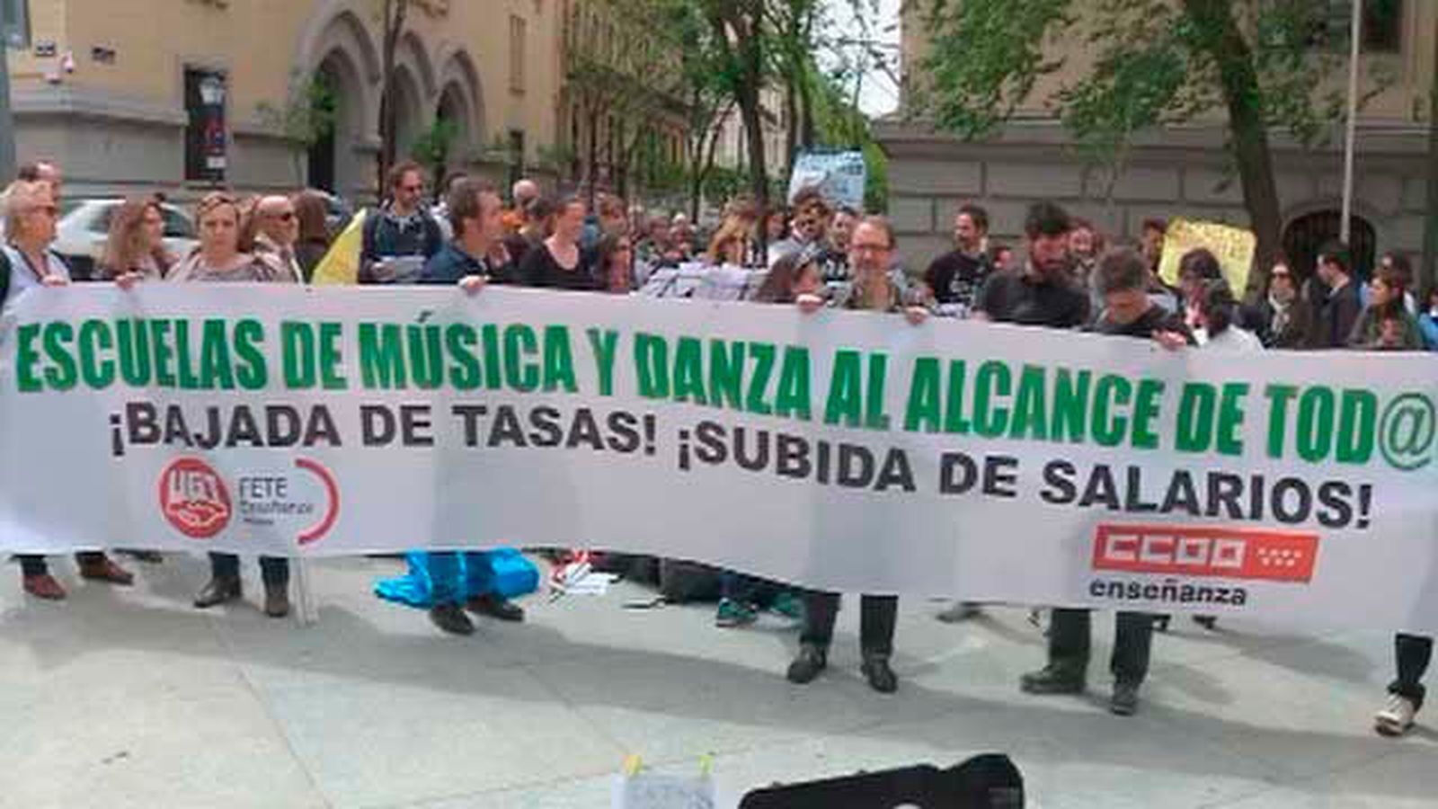 Las escuelas de música municipales en huelga