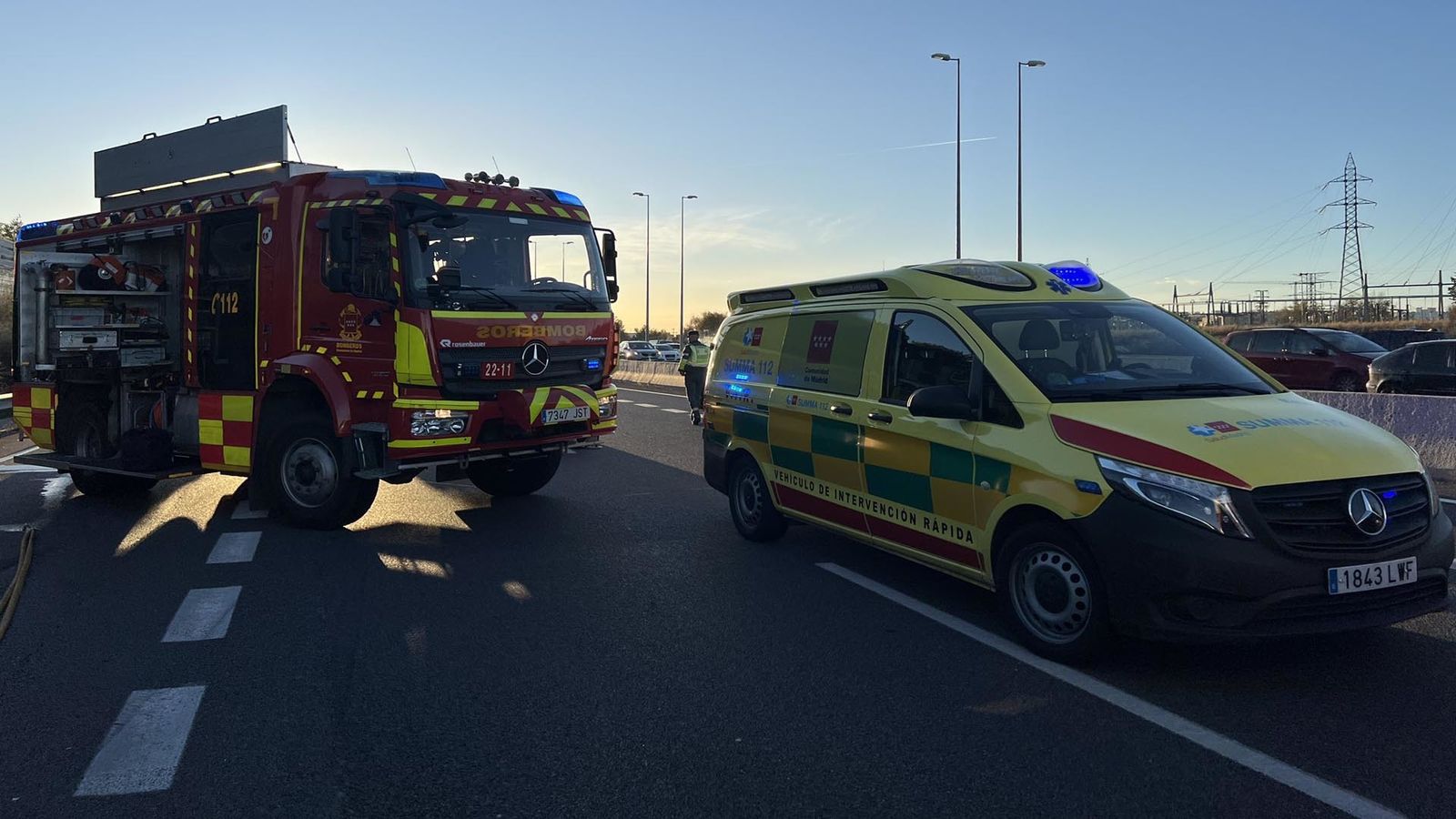Accidente en la A-2
