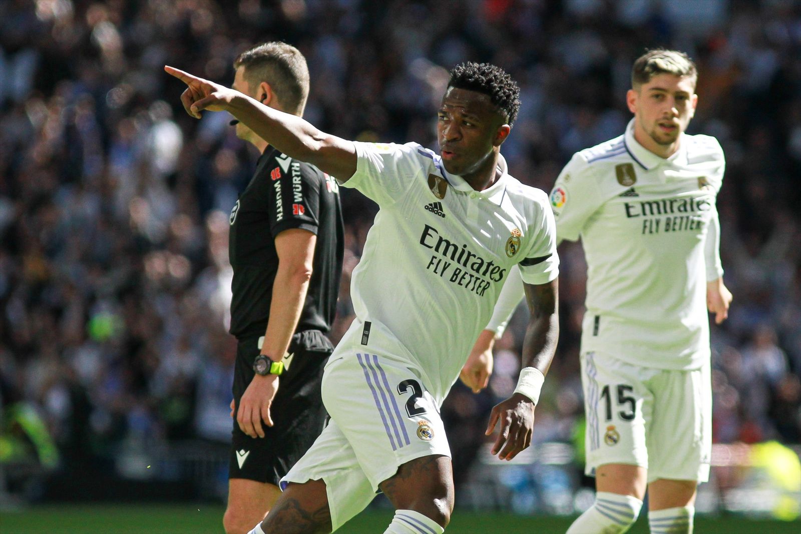 Vinicius levanta el vuelo del Real Madrid: 3-1