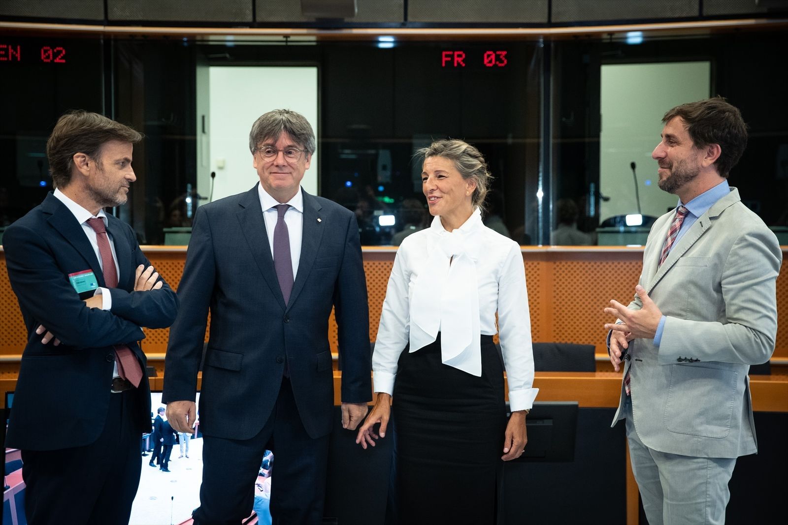 Yolanda Díaz se reúne con Puigdemont en Bruselas