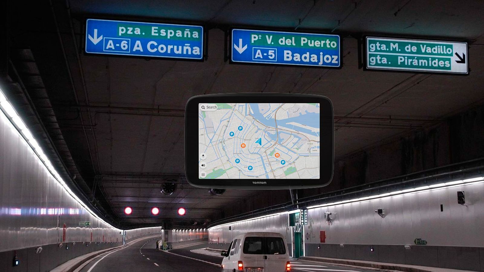 Navegación gps en los túneles de la m30