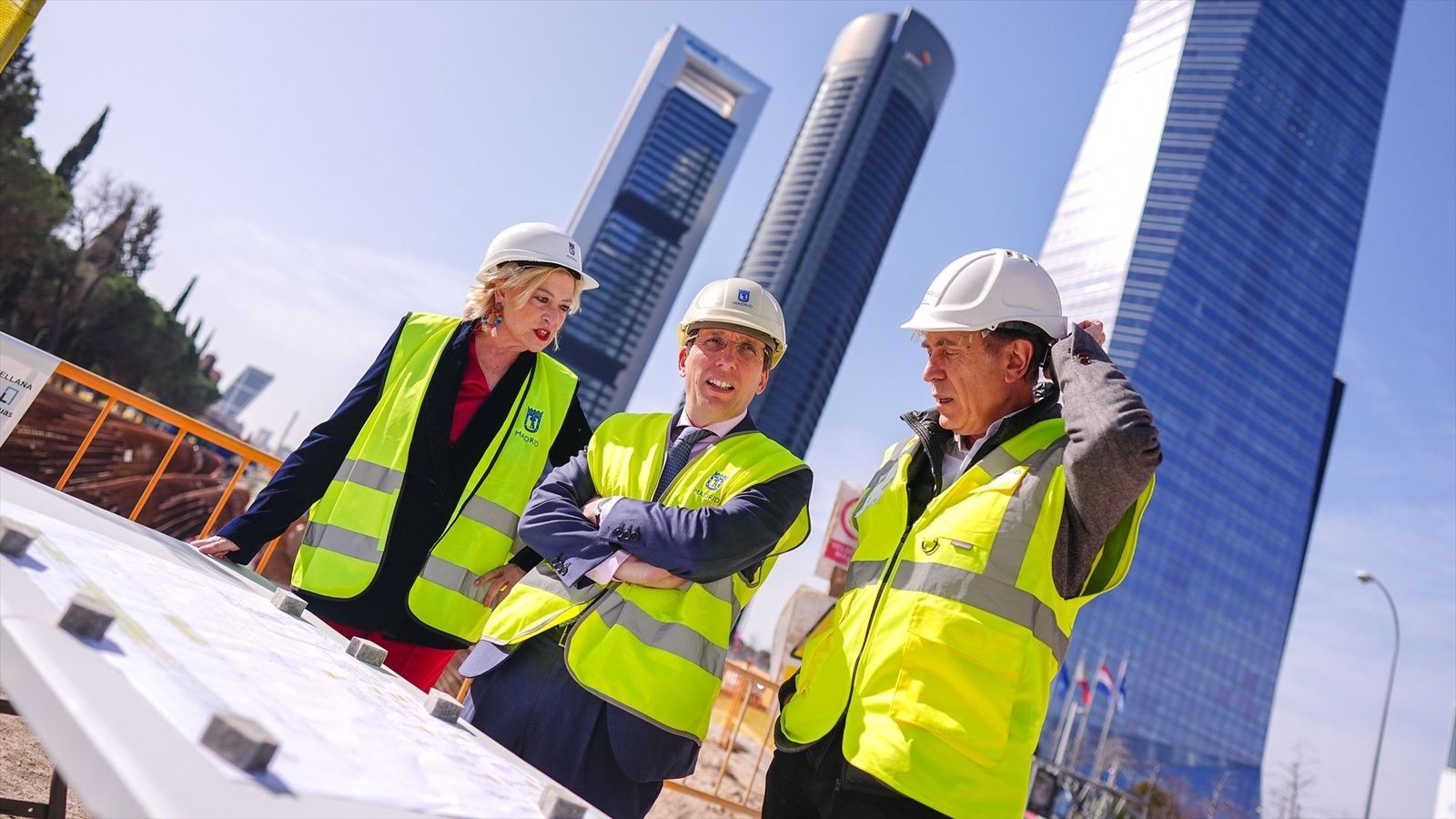 Obras en Castellana: el parque de las cinco torres y uno de los túneles estarán listos en 2026