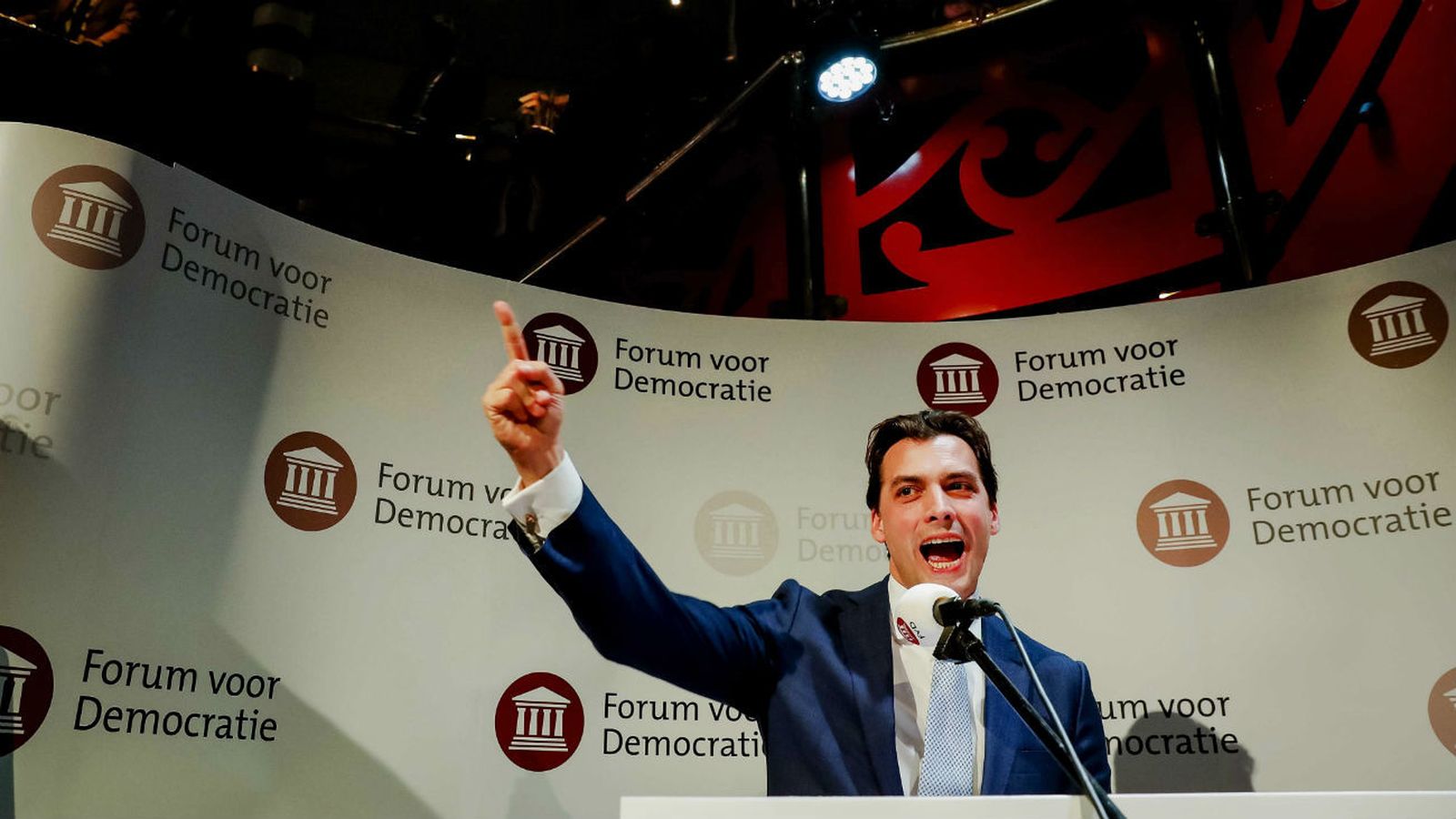 Thierry Baudet del partido Forum voor Democratie (Foro para la Democracia)