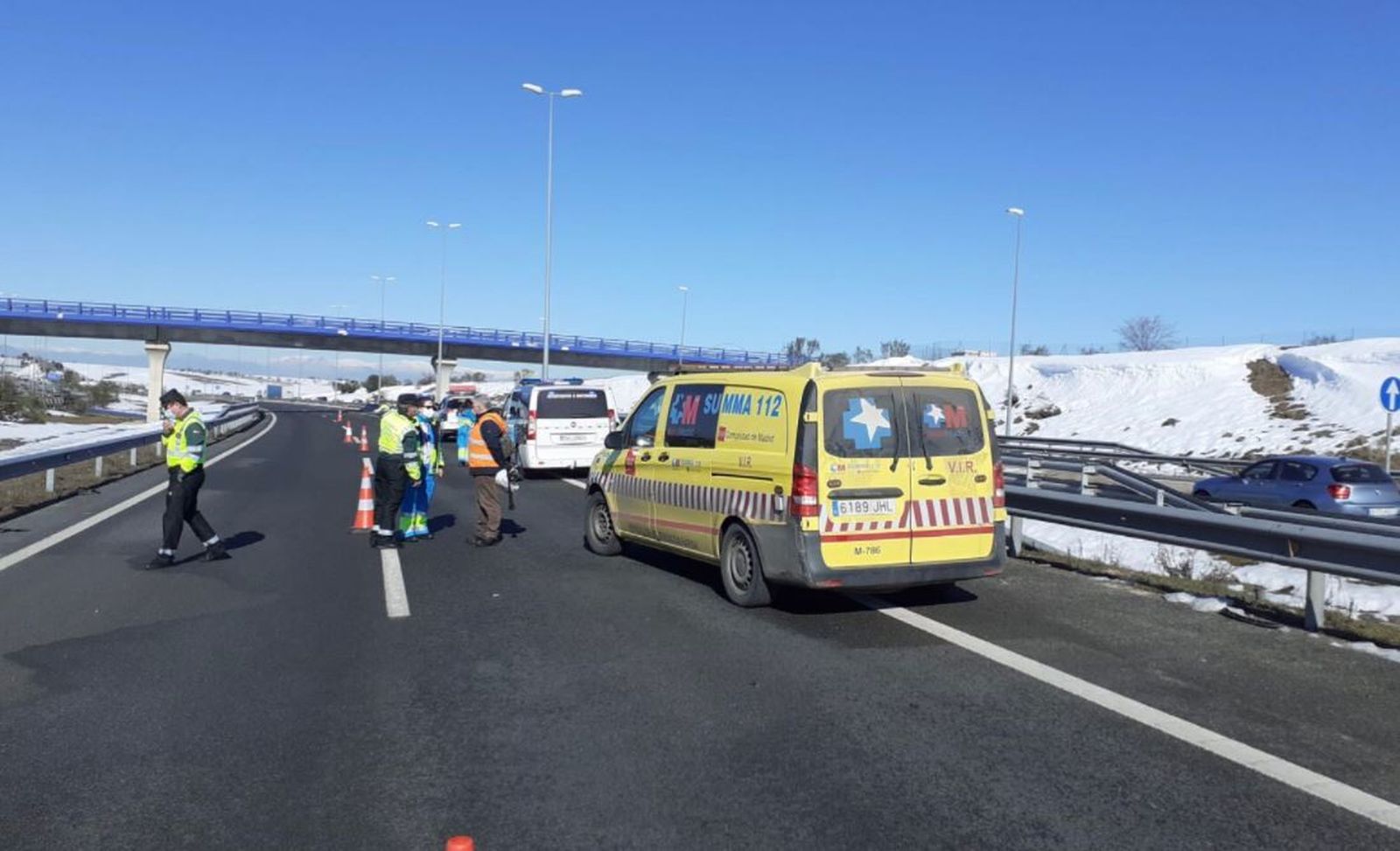 Accidente de tráfico en la M-50