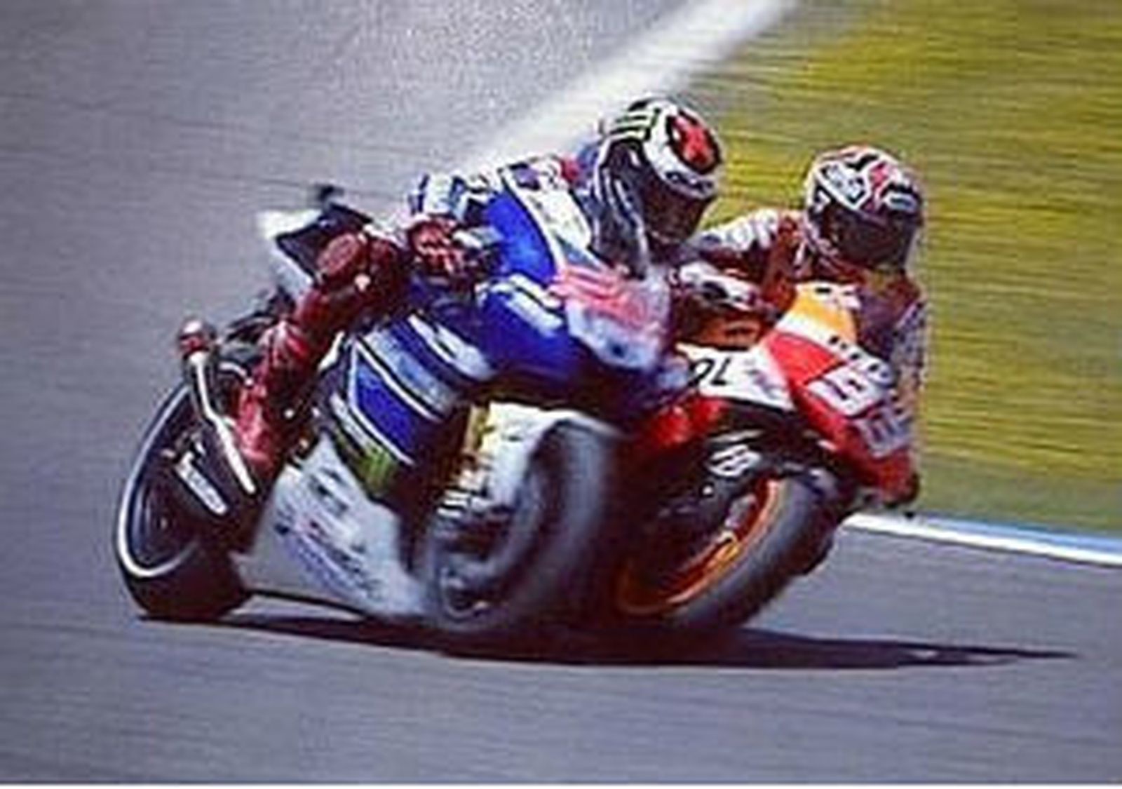 Adelantamiento Márquez a Lorenzo
