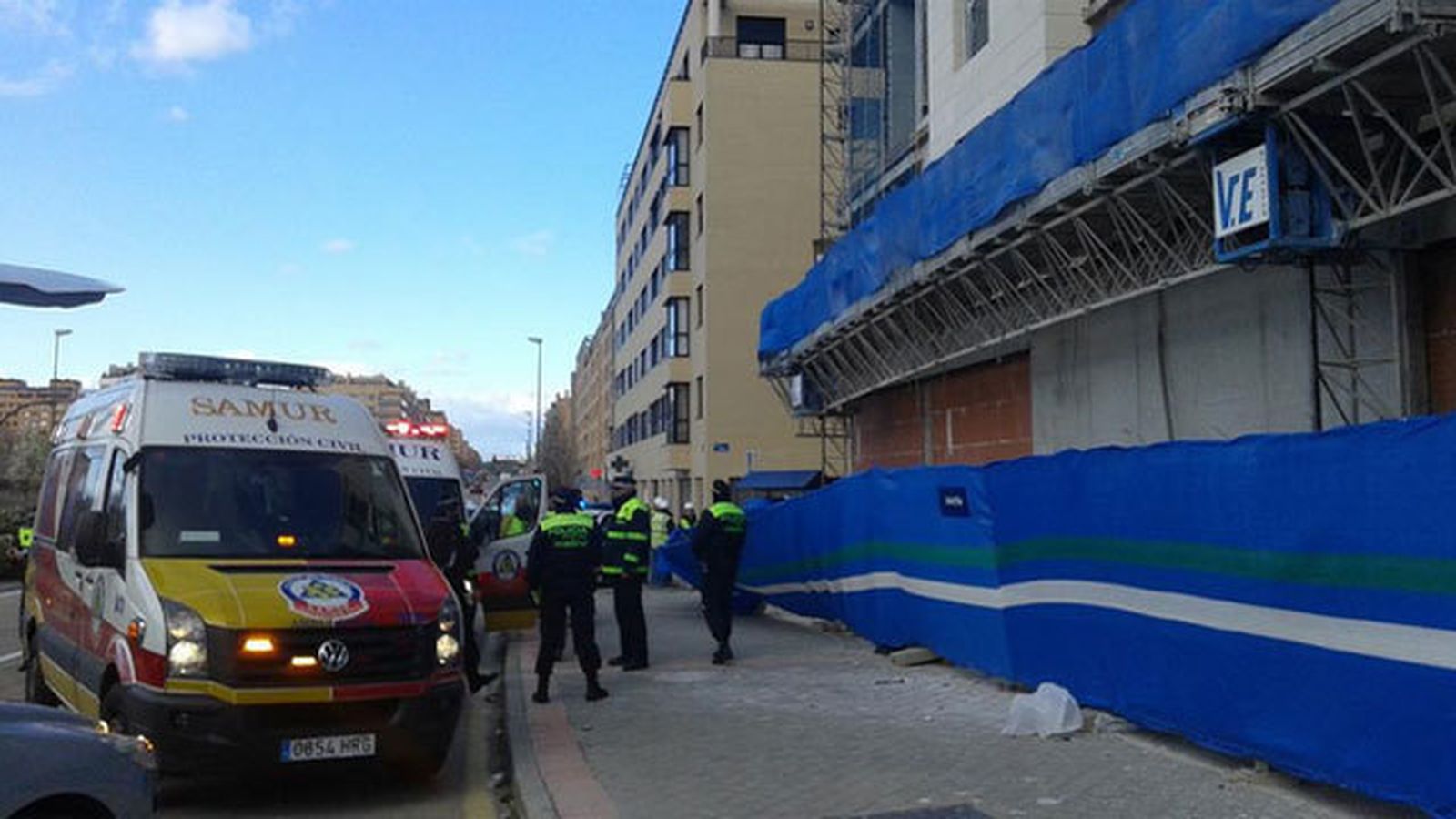 Servicios del SAMUR y Policía Municipal